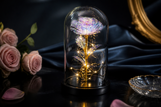Wow Galaxy Rose Lamp LED Rose Night Light Enchanted Galaxy Rose LED