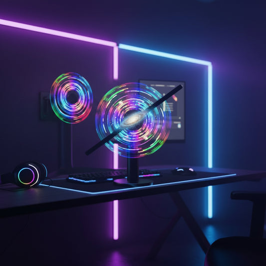 3D Hologram Fan 224 LED Light Beads